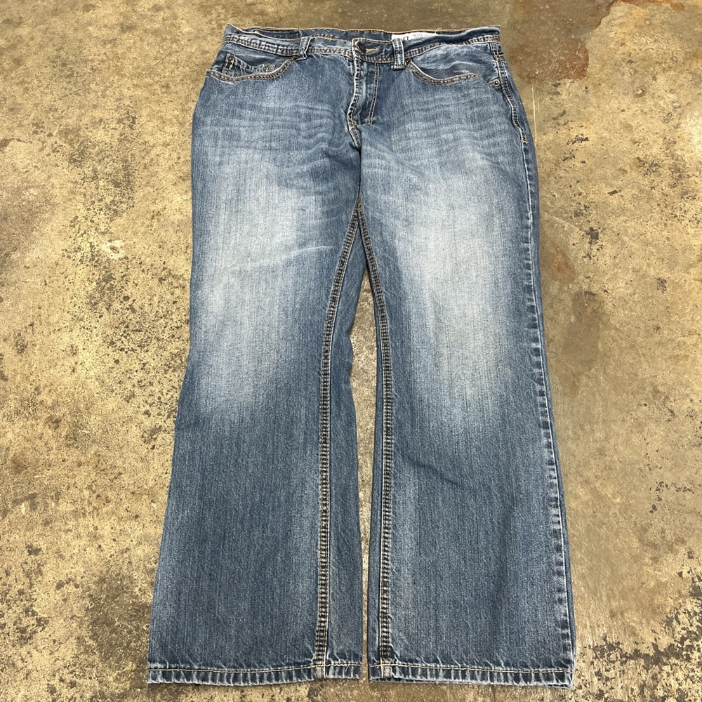 Y2K Axel Bootcut Jeans Men’s 34x30 Faded Wash Streetwear Grunge Casual Archive